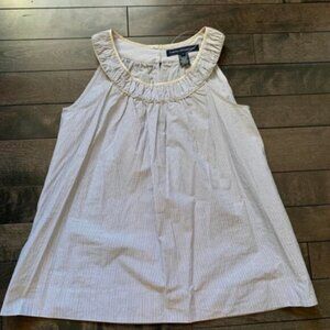 French Connection Pinstripe Sleeveless Top